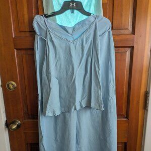 Athleta Cool Calm Pant and Cami Top set Large/Medium Blue GUC